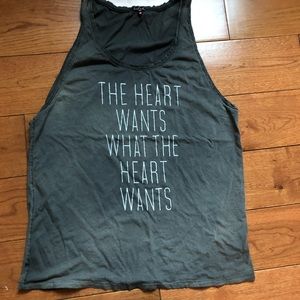 “The Heart Wants What the Heart Wants” Tank Top